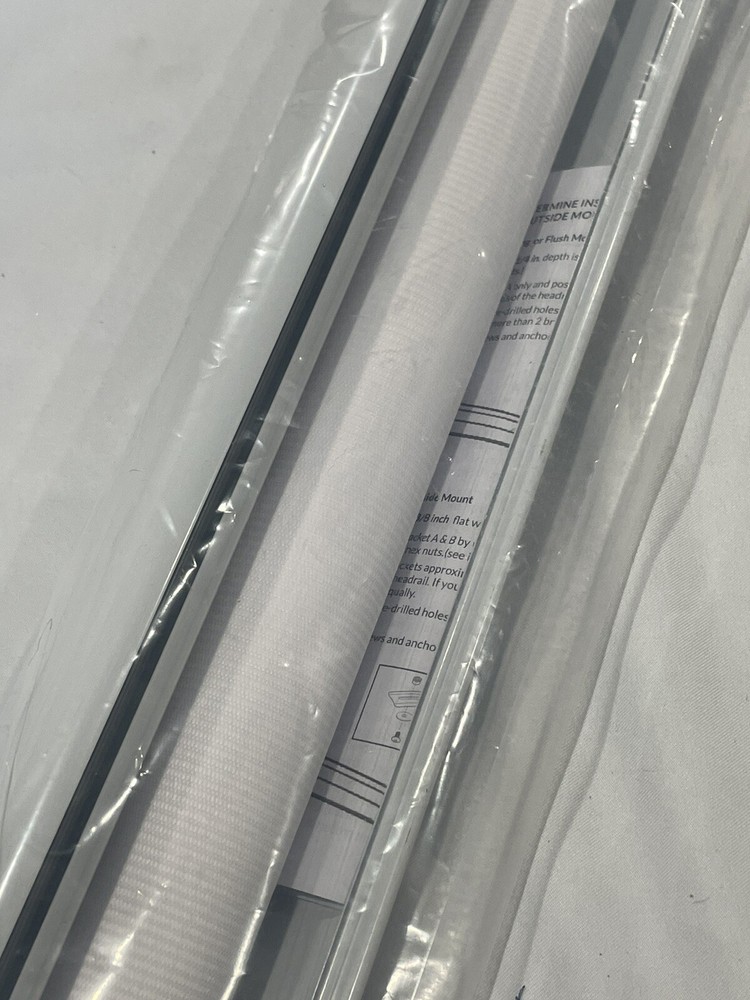 Basic Arctic Cordless Zebra Roller Shade White 58"x72"