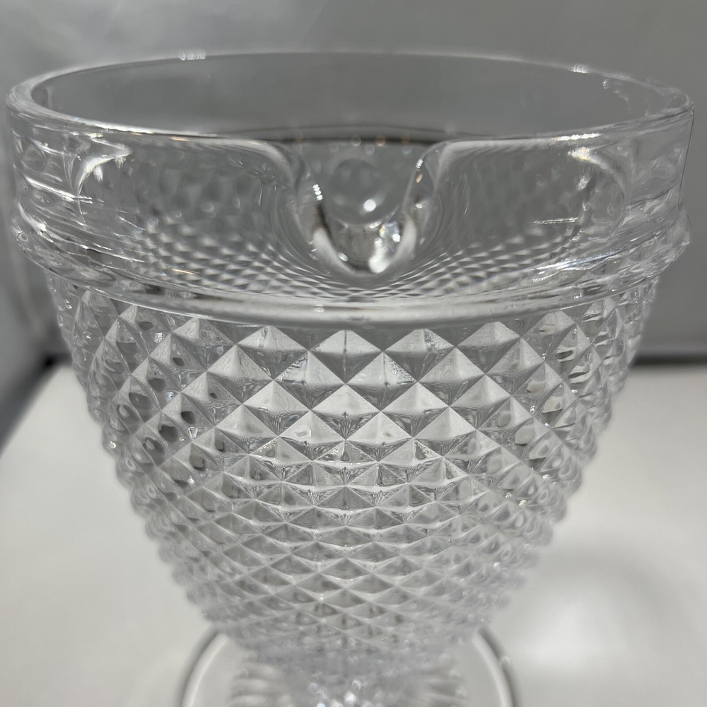Ivima Diamond Point Clear Pitcher, 7 7/8"