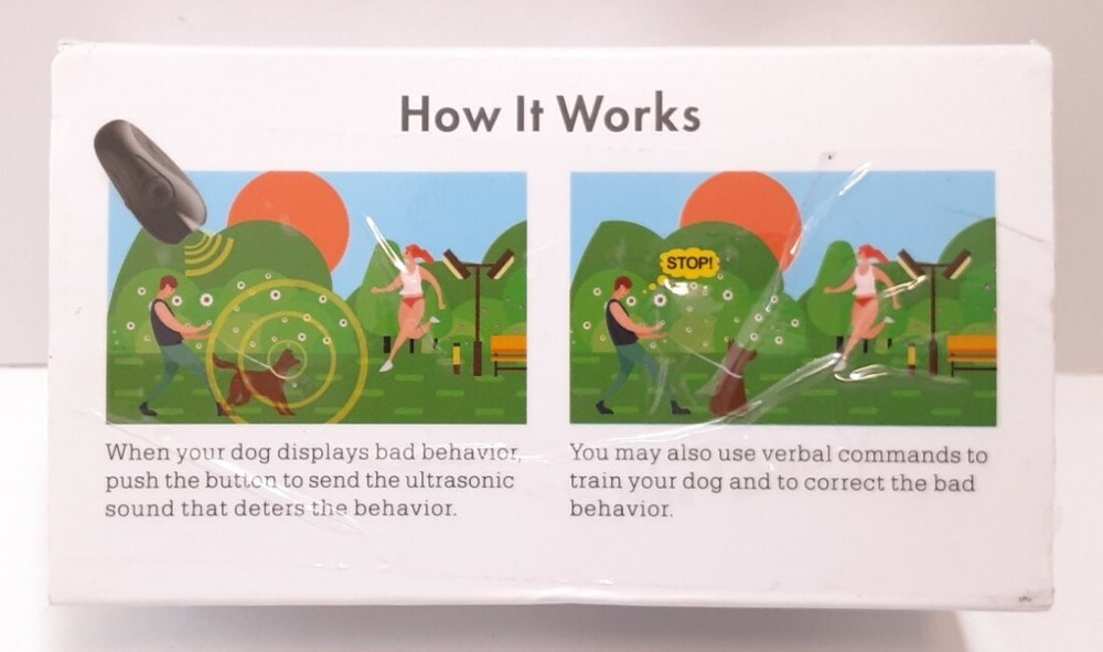 Handheld Ultrasonic Bark Deterrent Training Device New Open Box