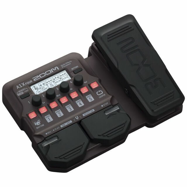 Zoom A1X Four Acoustic Instrument Multi-Effects Processor with Expression Pedal