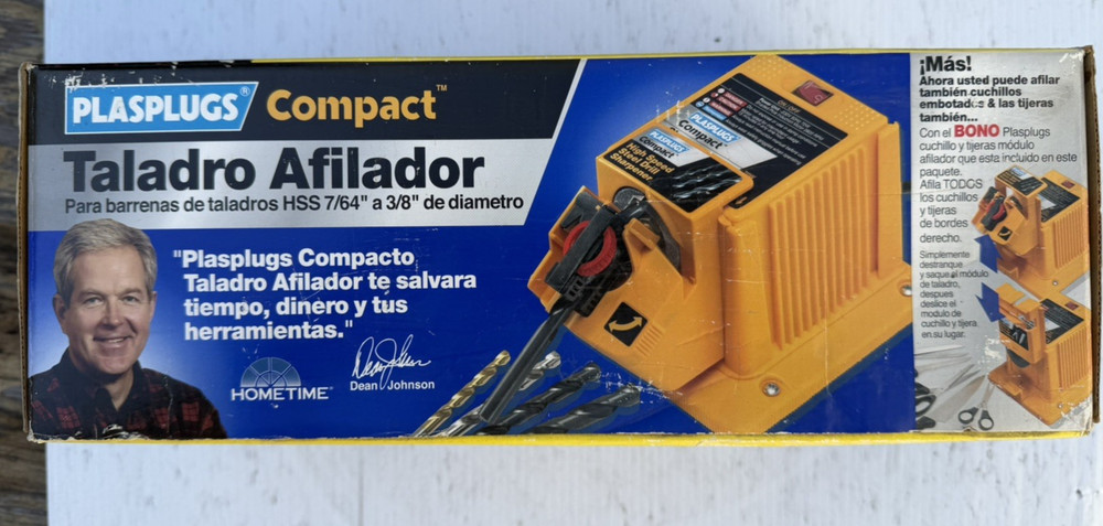 Plasplugs Compact DSH402US Sharpener for Drill-Bits/Knives/Scissors