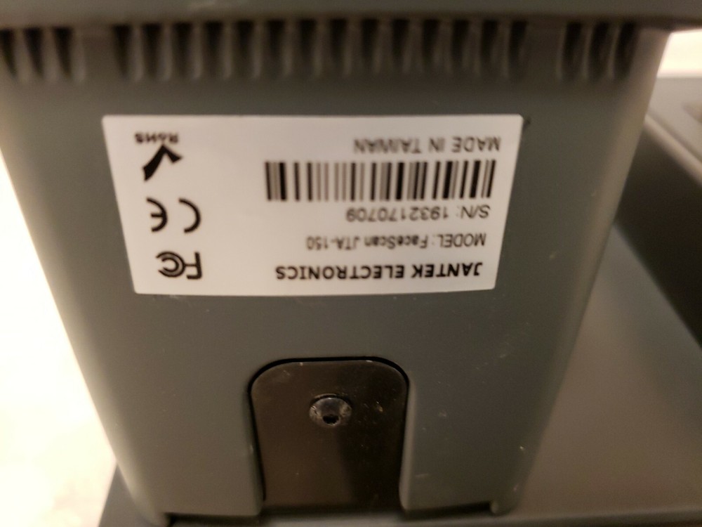 Jantek Facial Scanning Timeclock power Cable/key is included, Functioning, used.