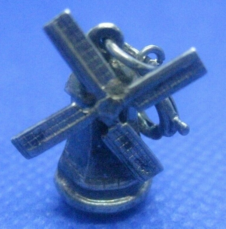 Sterling Silver Movable Windmill Charm