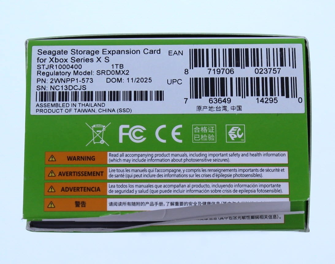 Seagate Storage Expansion Card For Xbox Series X/S 1TB