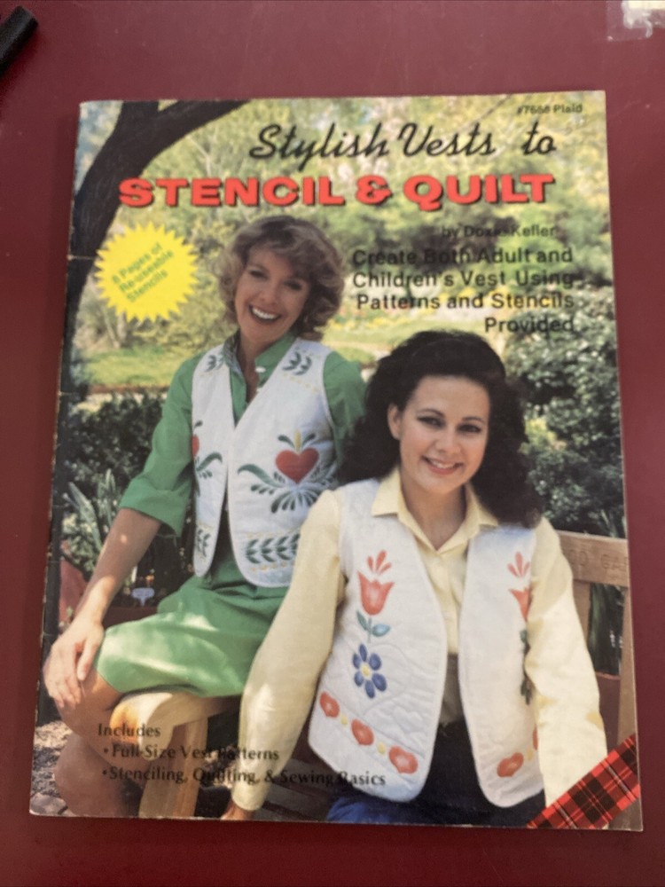 Stylish Vests To Stencil & Quilt Pattern Booklet