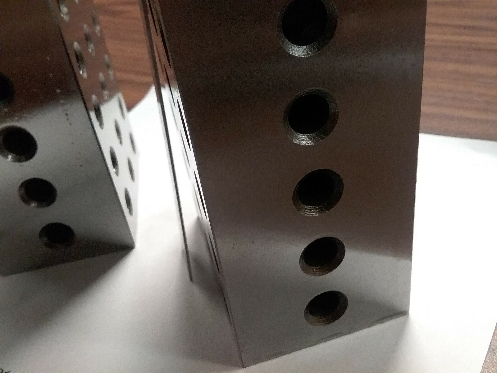 2-4-6" precision block pair 23 hole set up block pair 0.0002" #701-246 -new