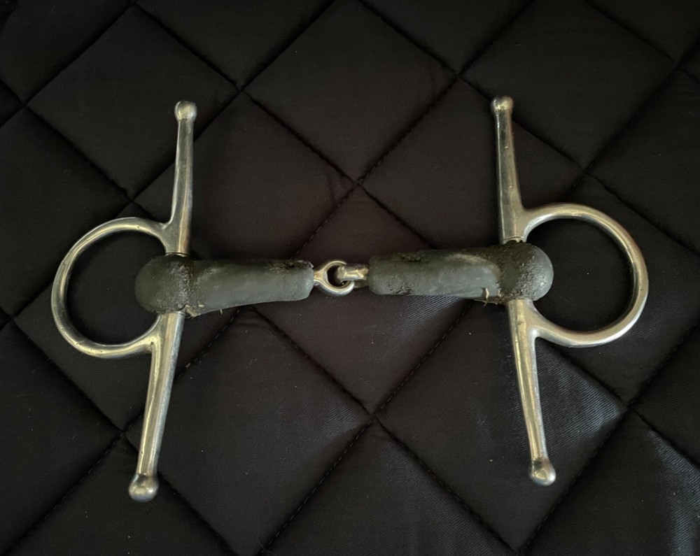 Rubber  Full Cheek Snaffle Horse Bit 5”