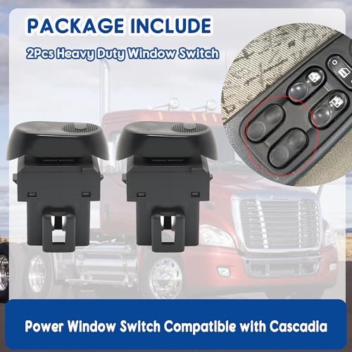 2Pcs Heavy Duty Window Switch/Power Window Switch Compatible with Cascadia