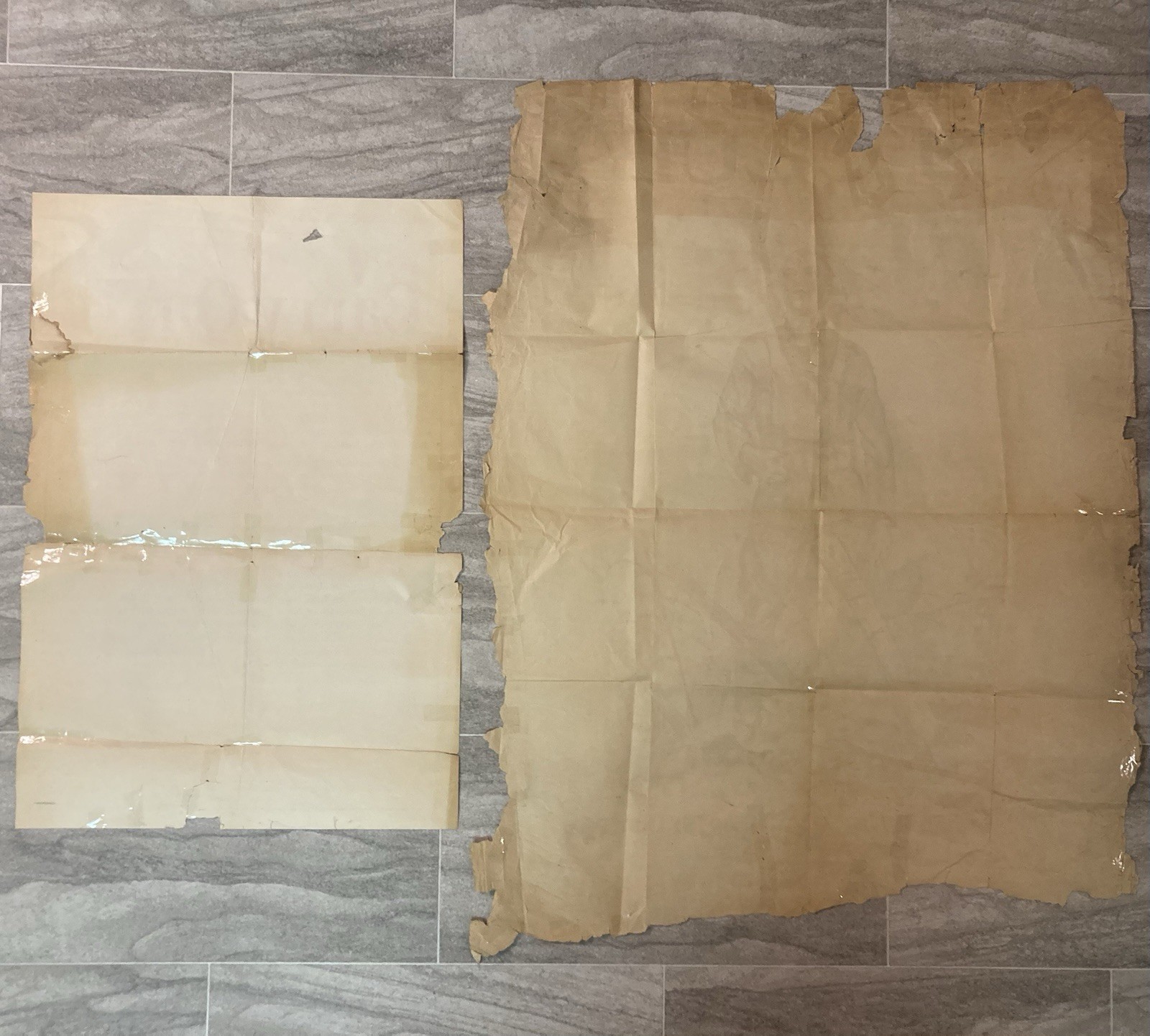 ORIGINAL WW1 Era UNITED STATES POSTER LOT OF 2 26 YANKEE DIVISION CLUB 40”x30