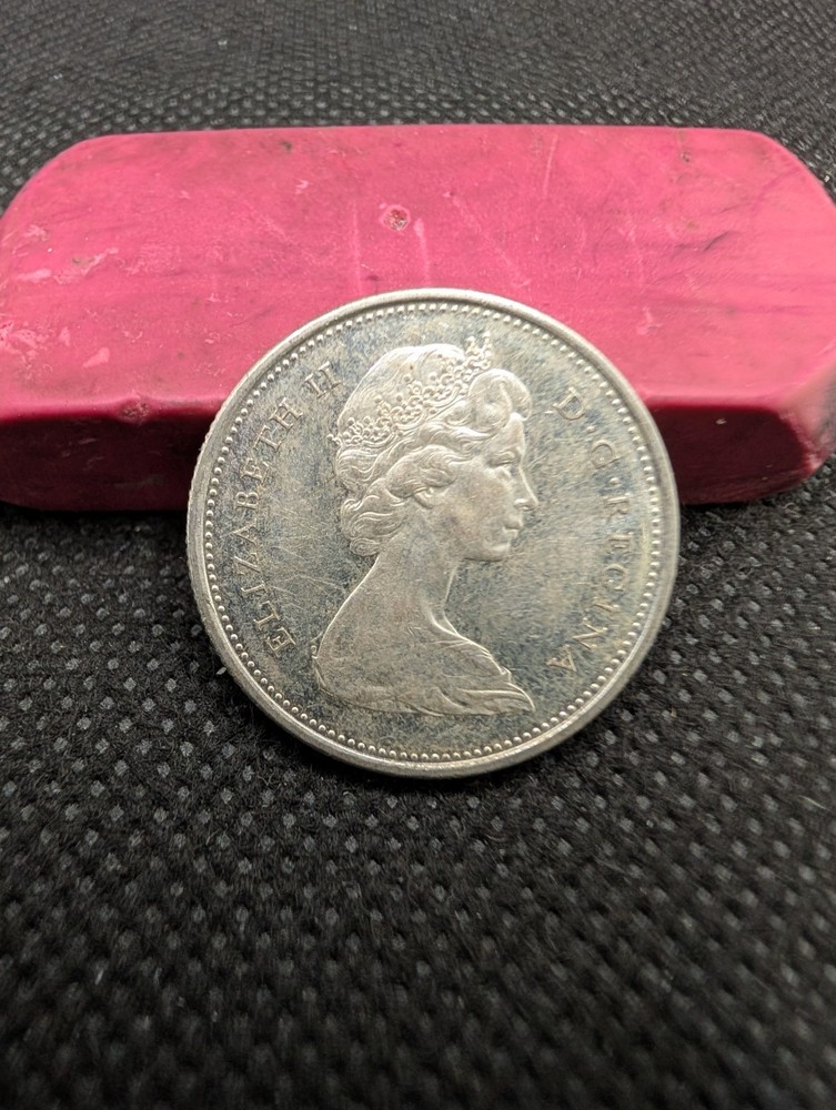 CANADA 1965 80% SILVER 25 CENTS