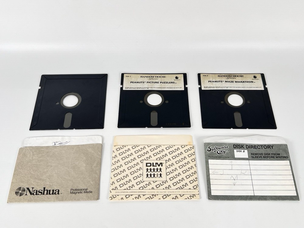 Vintage Lot 12 Floppy Disk Games & Programs Computer (Untested) Applesoft5.25