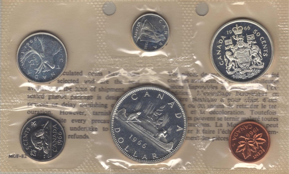 1966 Canada Silver PL Set. Original Mint Packing RJ