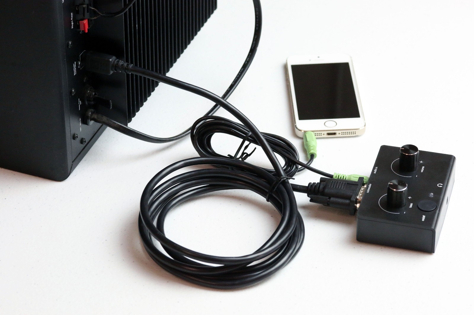 Replacement Control Pod Black Wired Remote Logitech Z-560 Computer Speakers z560