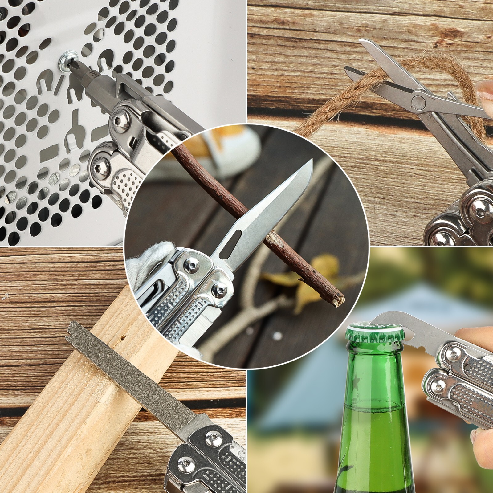 SHALL 18in1 Multitool Pliers,Multi Tool,Stainless Steel Multi-tool Pocket Knife