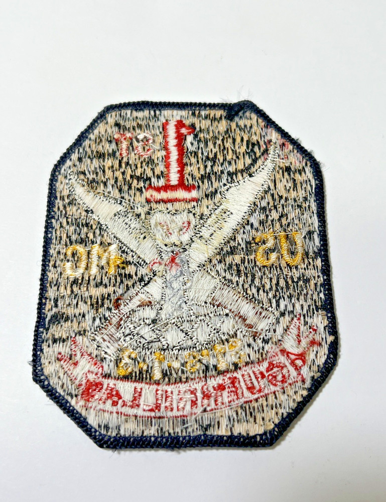 USMC Marine patch: Mortar Platoon Weapons Co 1st Bn 3rd Marines 4"