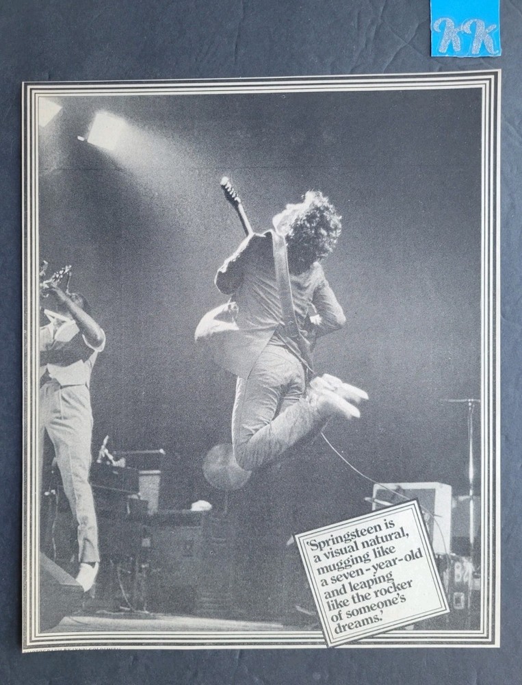 Bruce Springsteen Magazine Clipping Circa 1975