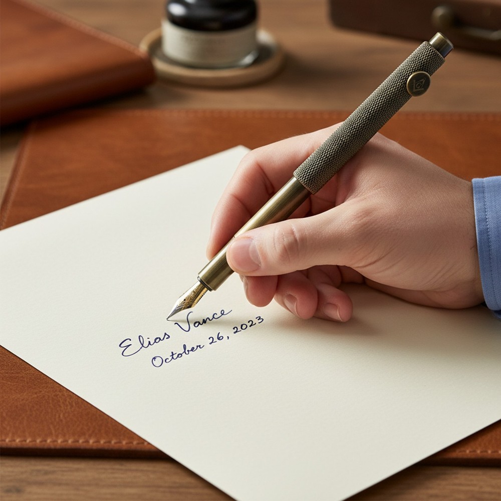 Square & Compass Masonic Fountain Pen