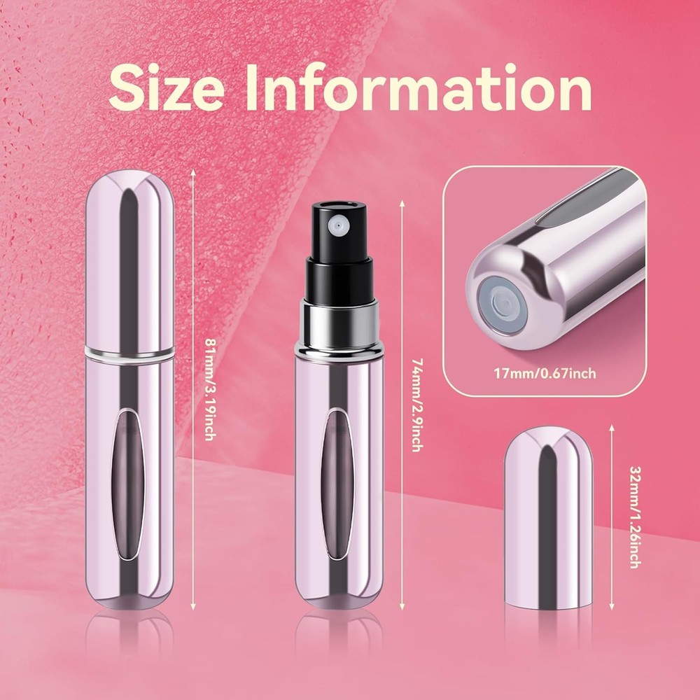 Refillable Perfume Portable Atomizer Bottle Refillable Perfume Spray, Travel Per
