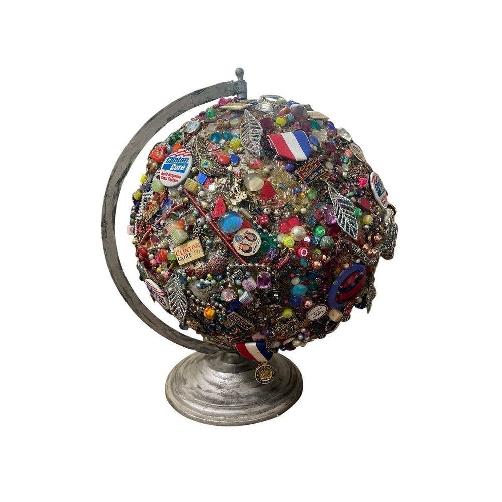 Vintage Clinton Gore Collage Globe