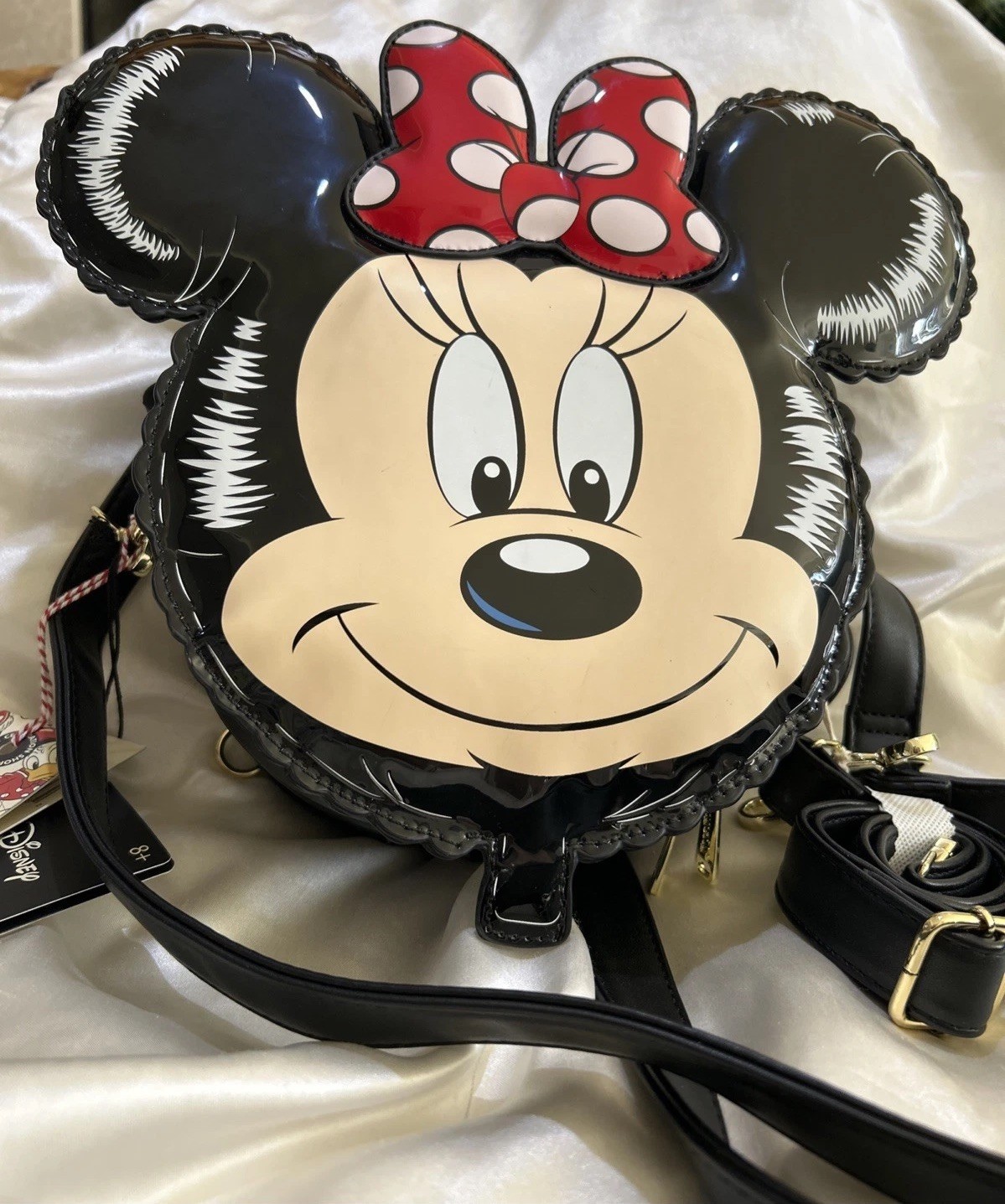 RARE NEW MACYS X LOUNGEFLY 1ST EDITION PARADE MINNIE MOUSE BALLOON AND EARS SET!