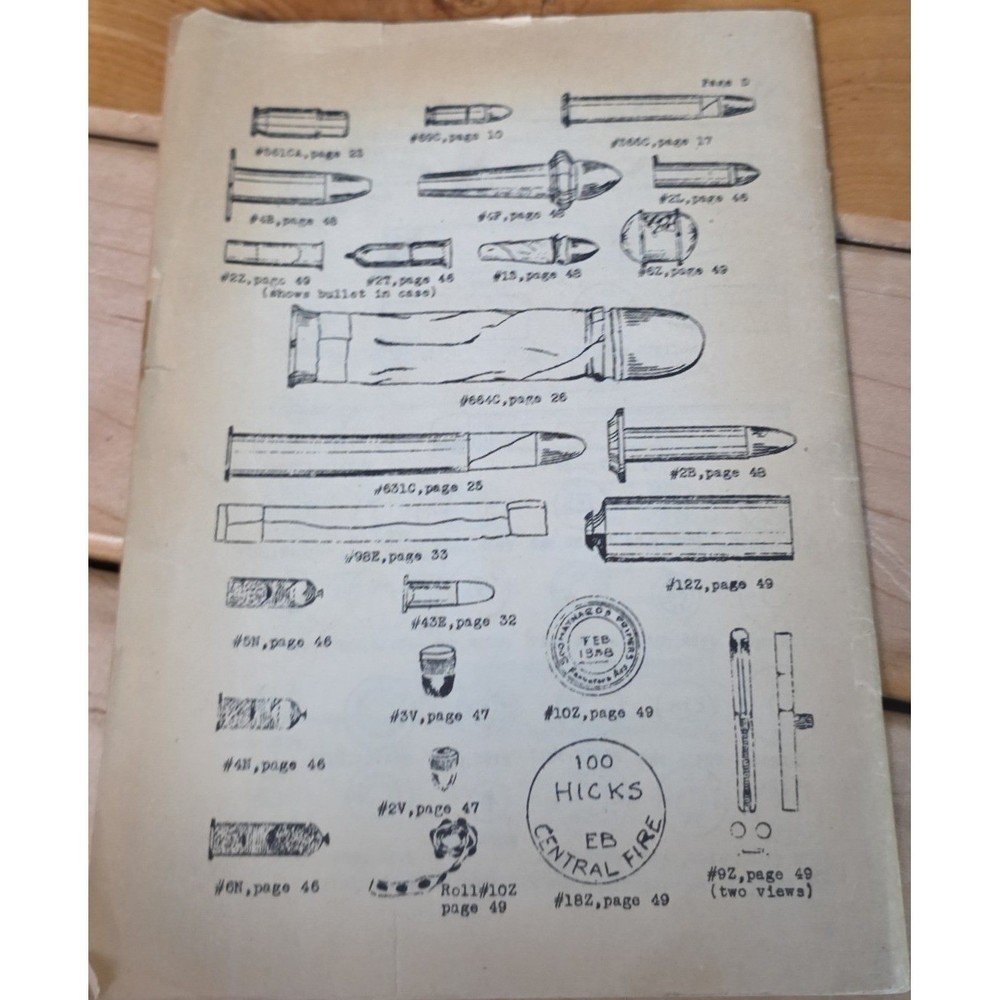 Life Member National Muzzle Loading Rifle Association Cartridge Ammo Catalog