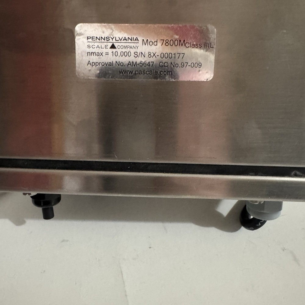 Pennsylvania Scale Co. Model 7800 M Class III Touchscreen Counting Indicator