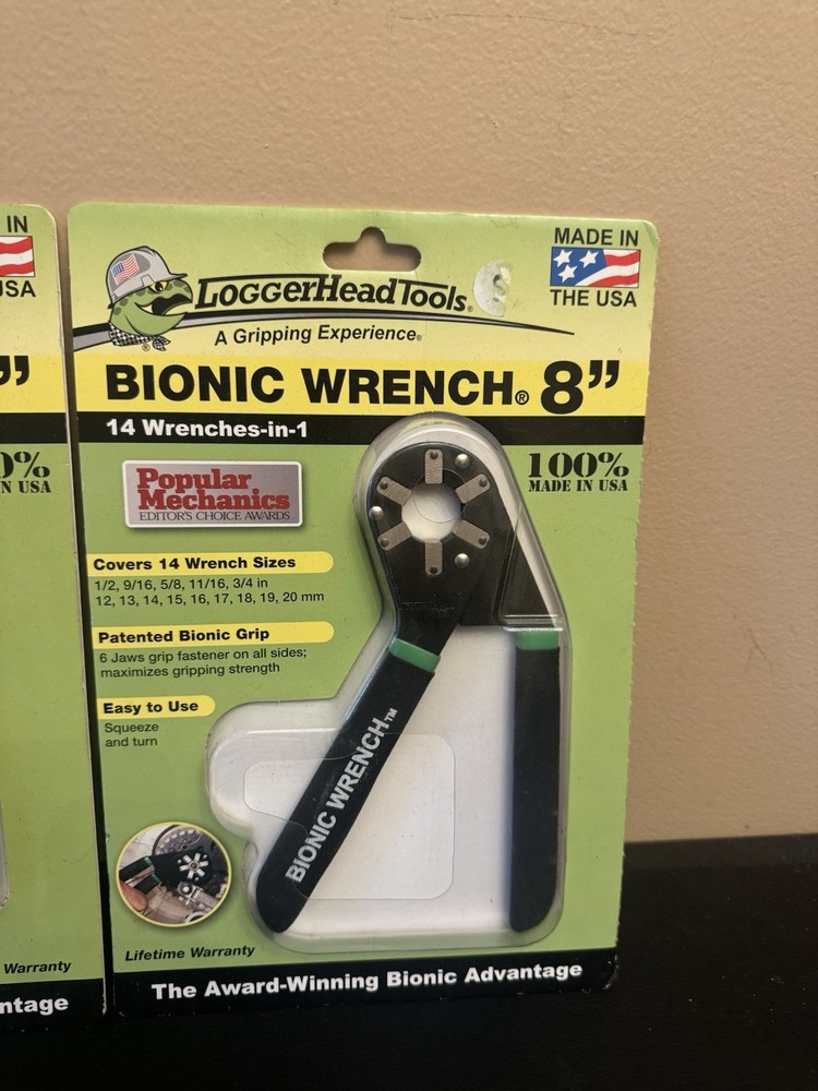 Loggerhead Tools 6" and 8" Bionic Wrench Set