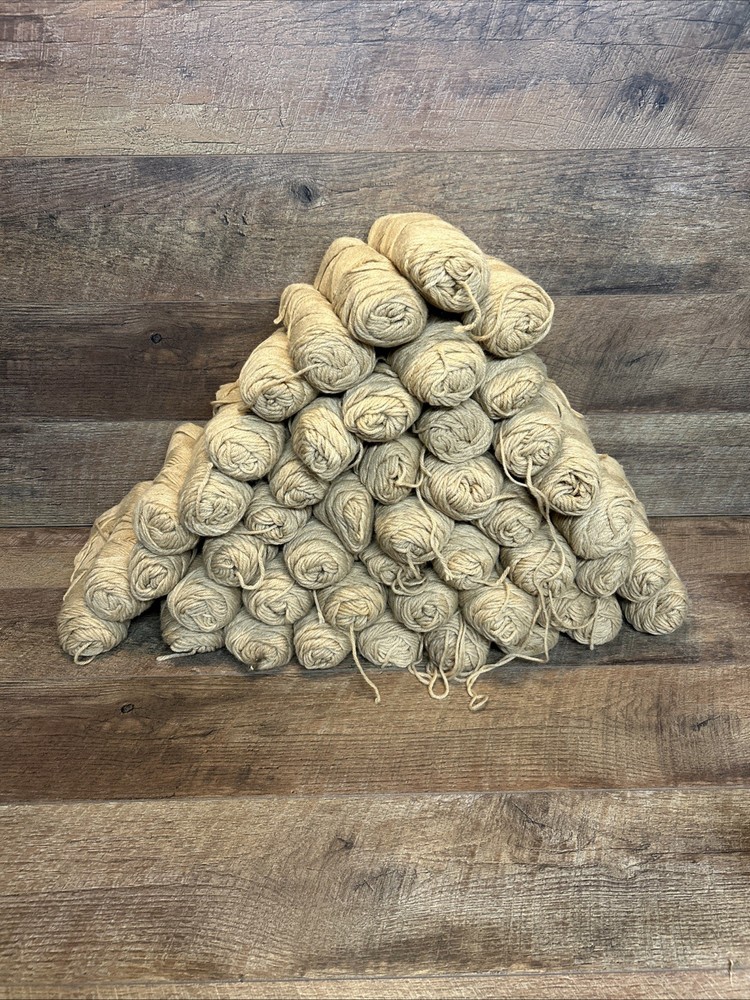 47- 3 Ounce Yarn Rolls-Light Brown-Fabric Type Unknown