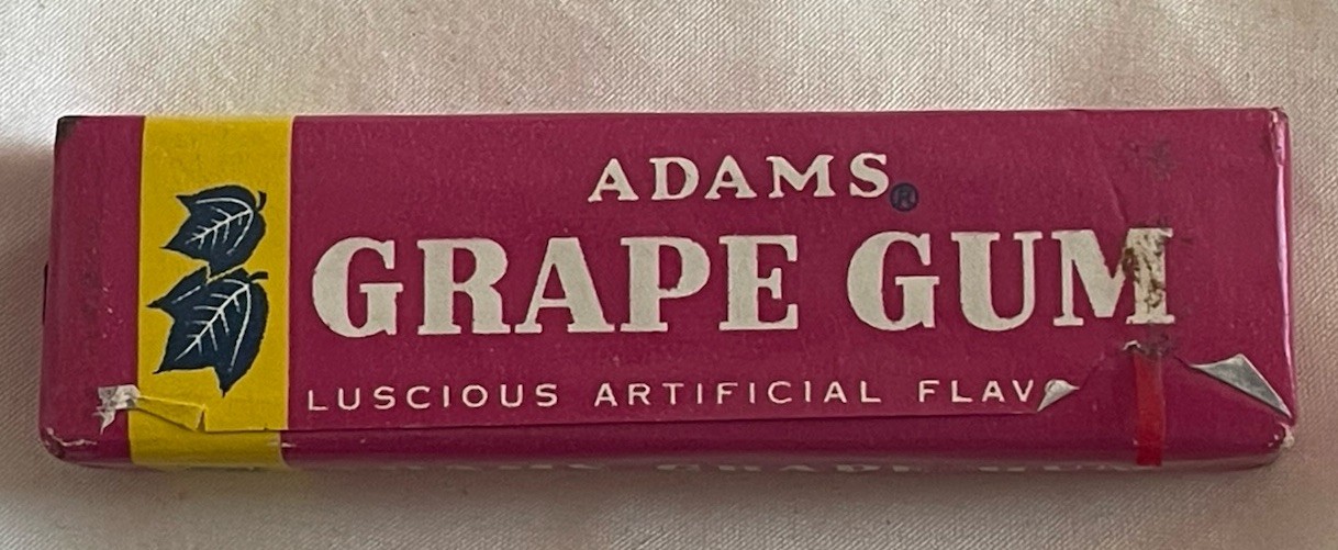 Vintage 1960’s ADAMS GRAPE GUM Sealed Pack New Old Stock