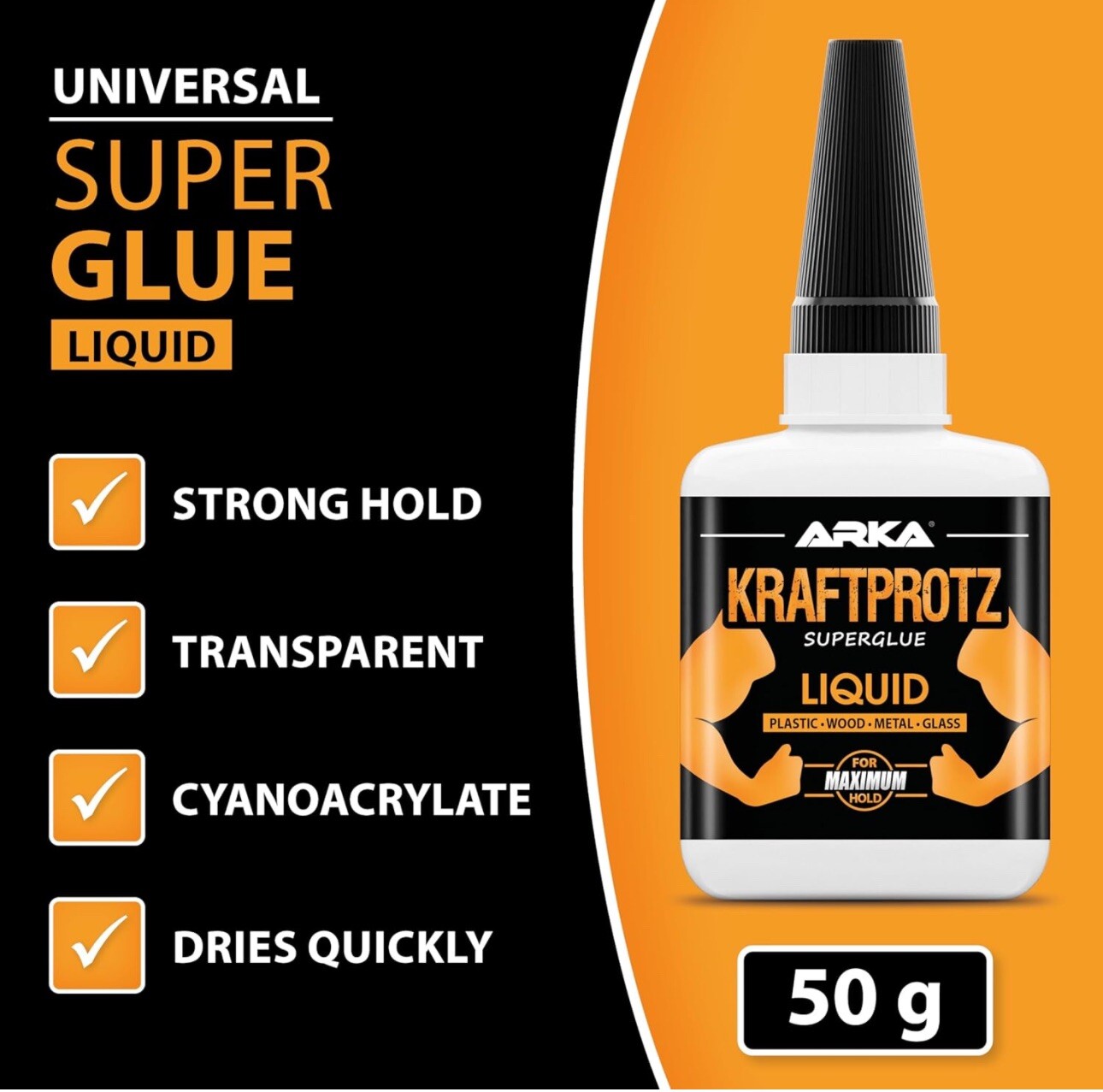 German Strong Super Glue Anti Drying Tip Gorilla Strong 1.76oz SAME DAY SHIPPING