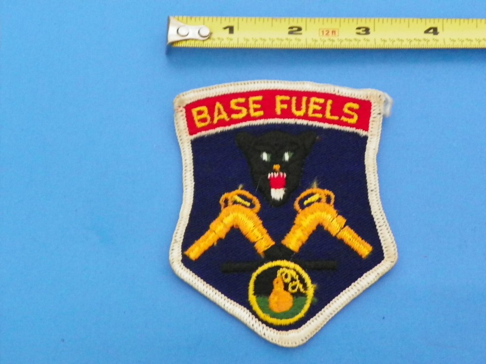 VIETNAM ORIGINAL AIRFORCE BASE FUELS JACKET PATCH