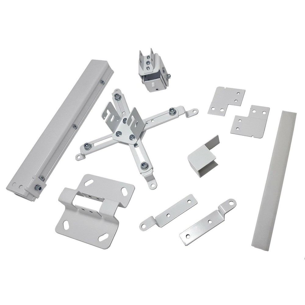 Universal Projector Ceiling or Wall Mount Bracket Tilt DLP LCD - 44 lbs - White