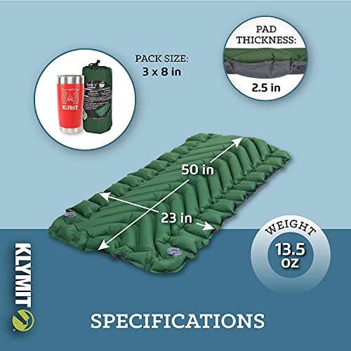 Static V Sleeping Pad Green