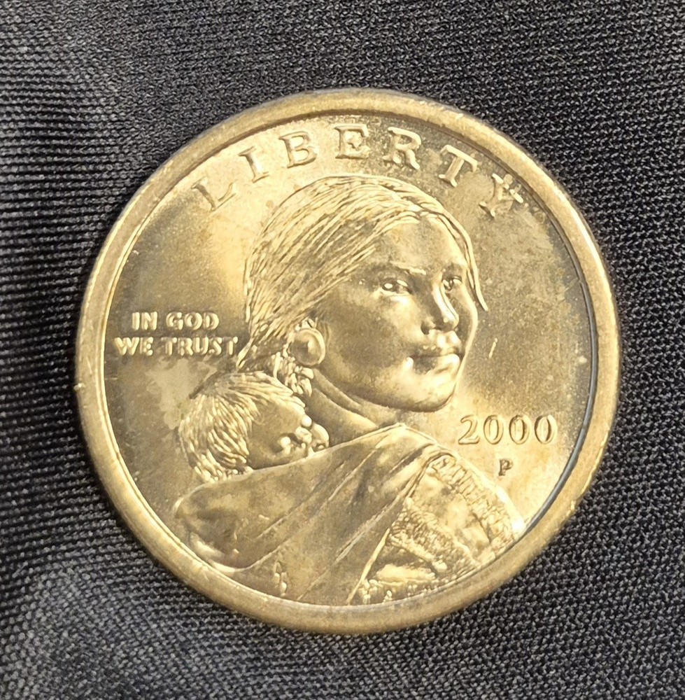 2000P Sacagawea Gold Dollar Coin • Average Circulated • Possible Errors ??