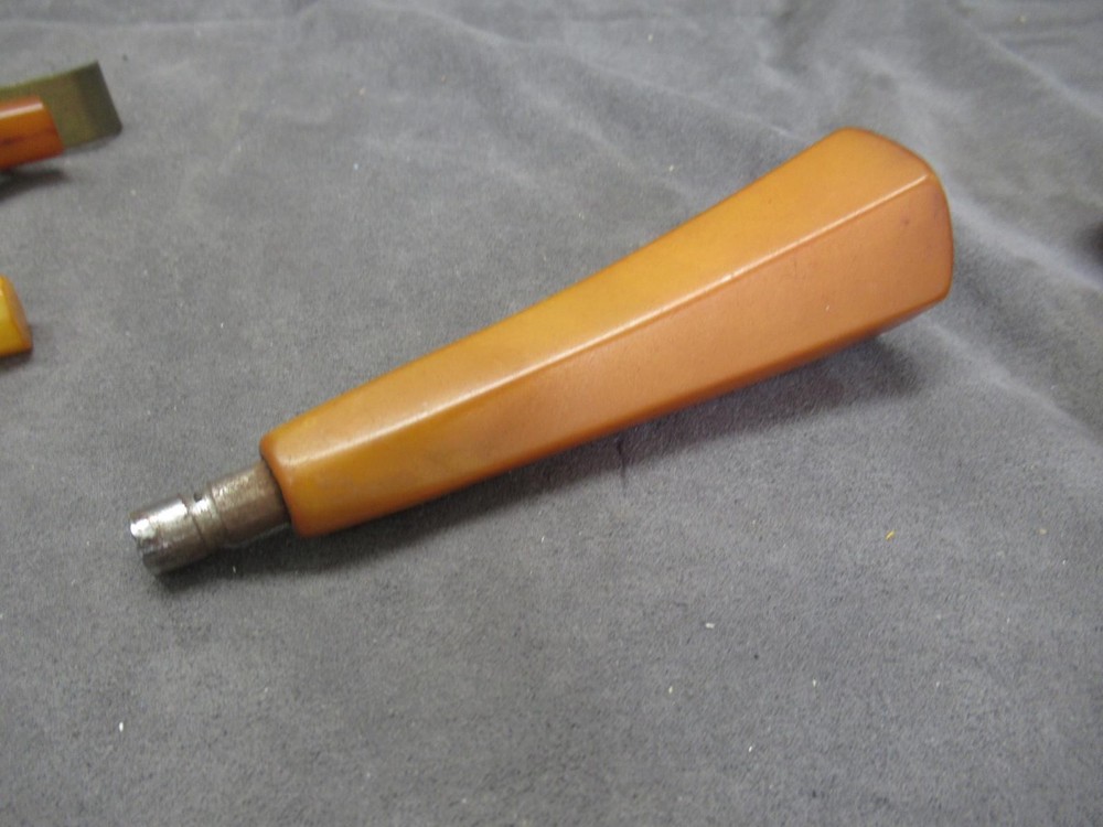 Bakelite Lucite Drawer Pulls Handles - Great lot for Projects Butterscotch Red