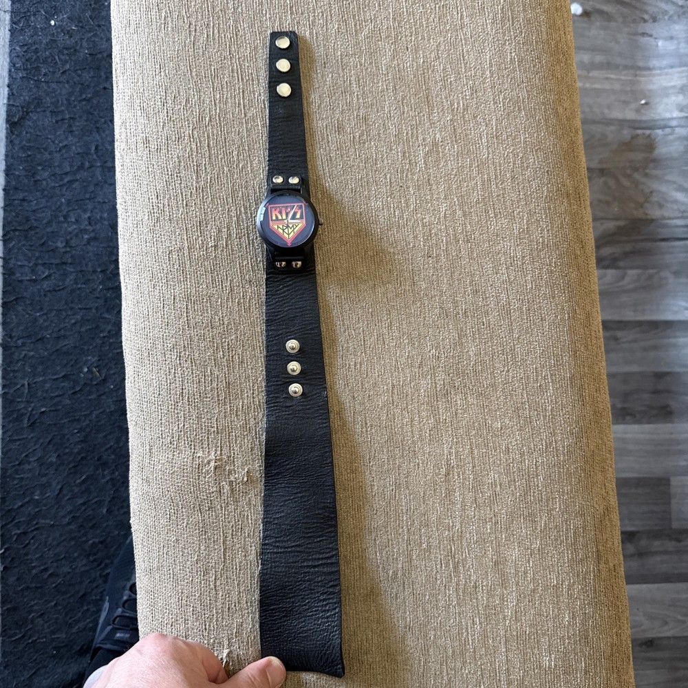 Kiss Army Watch With Adjustable Leather Wristband