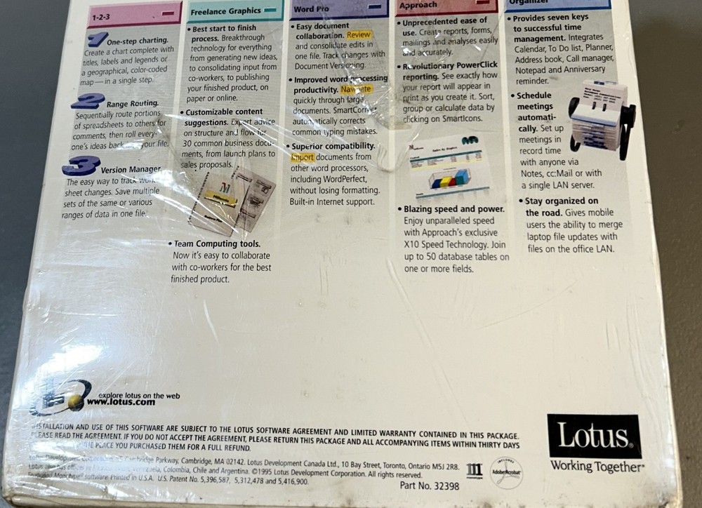 Lotus SmartSuite 96 *NIB Unopened!*