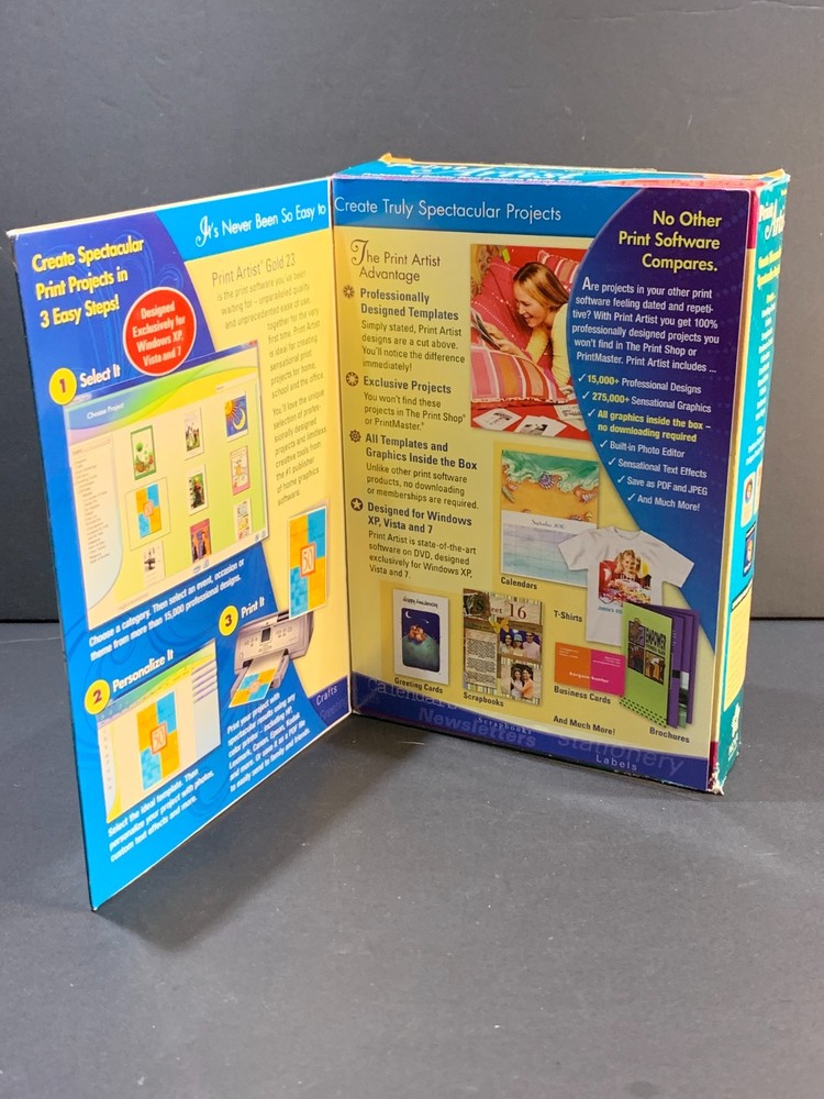 Print Artist Gold Edition Version 23 (2011) PC Software – 2 Discs Retro Graphics