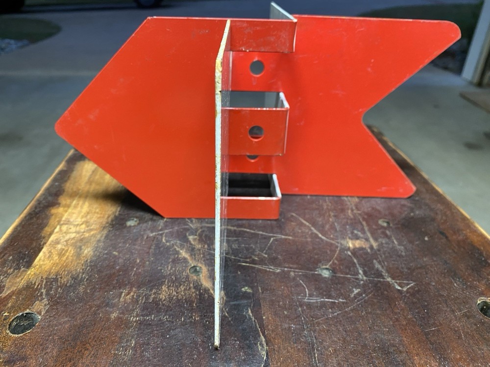 Original Railroad Switch Stand Target ( Metal )