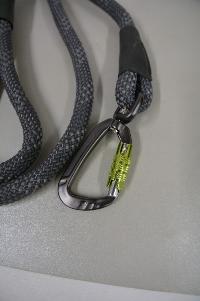Gray Tuff Mutt Dual Handle Rope Dog Leash 5'🔥