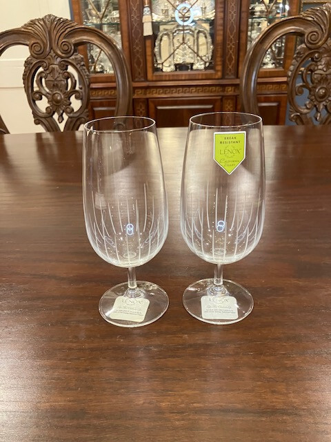 Spicy by Lenox - Two Crystal Iced Tea Glasses