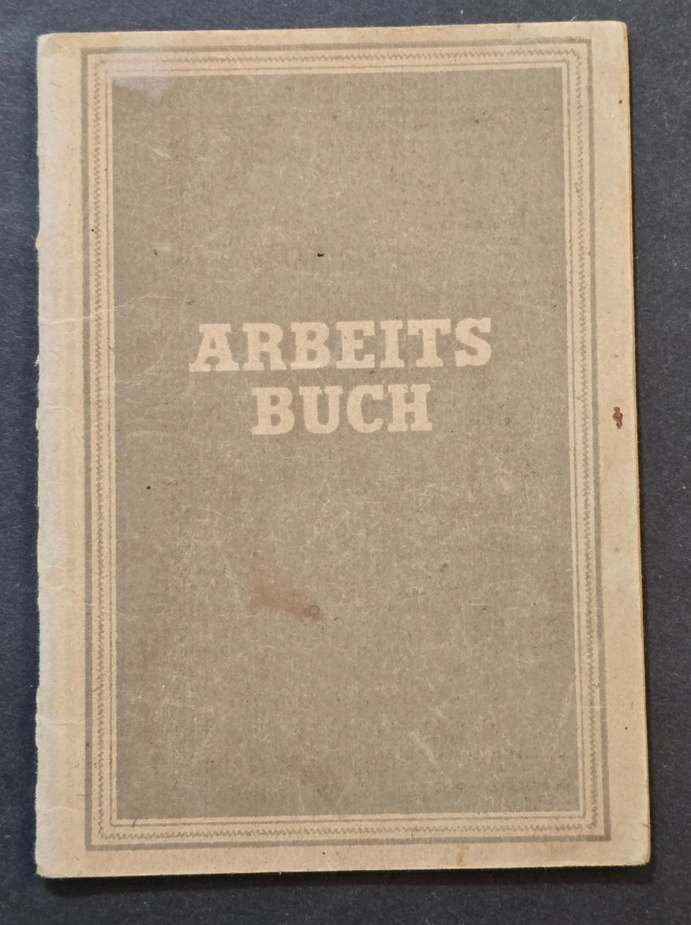 Post WWII WW2 German Arbeitsbuch ID w Photo Female Work Book