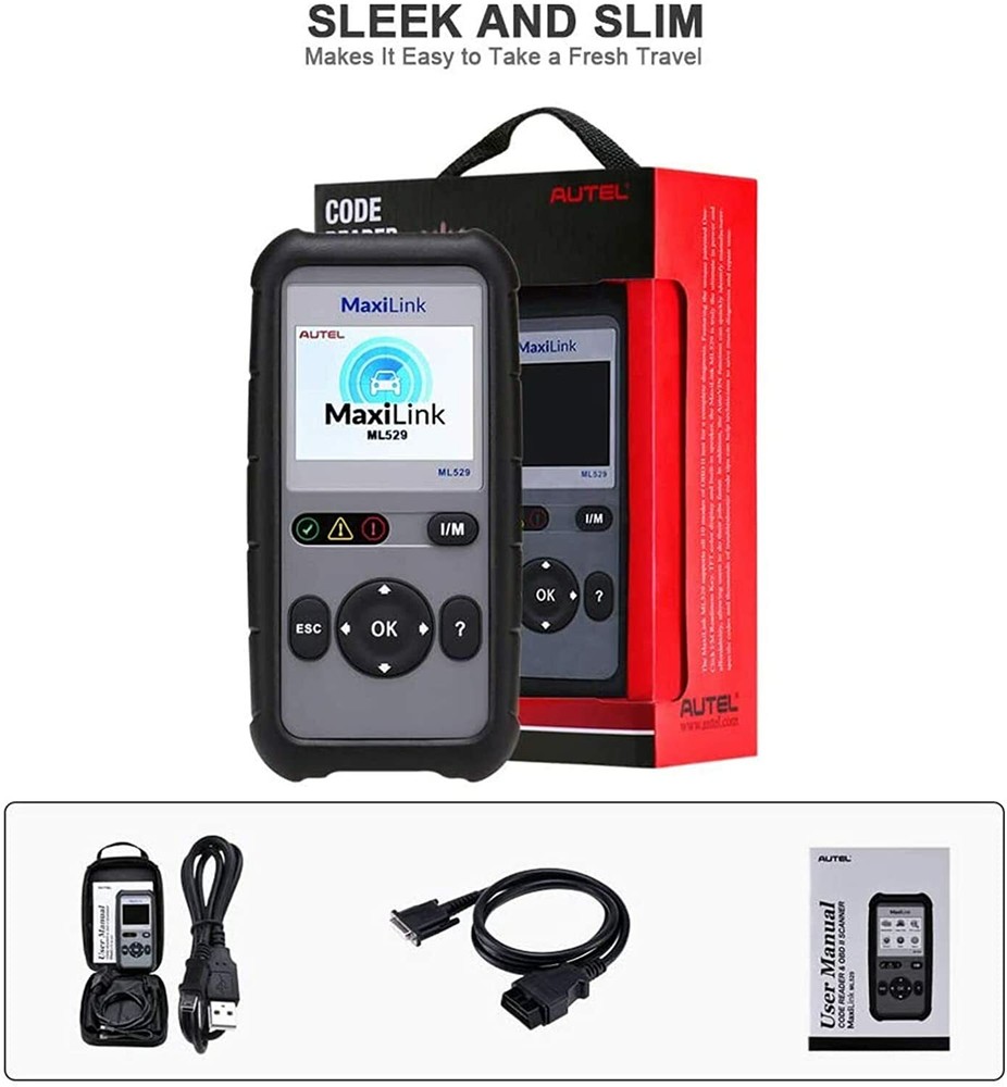 Autel ML529 Code Reader OBD II MaxiLink Professional Auto Diagnostic Scanner New