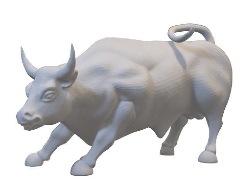 Resin printed Bull