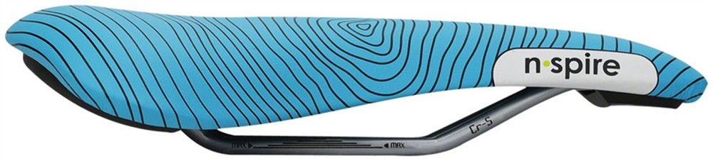 Smanie N.Spire Saddle - Chromoly, Microfiber Blue, 146