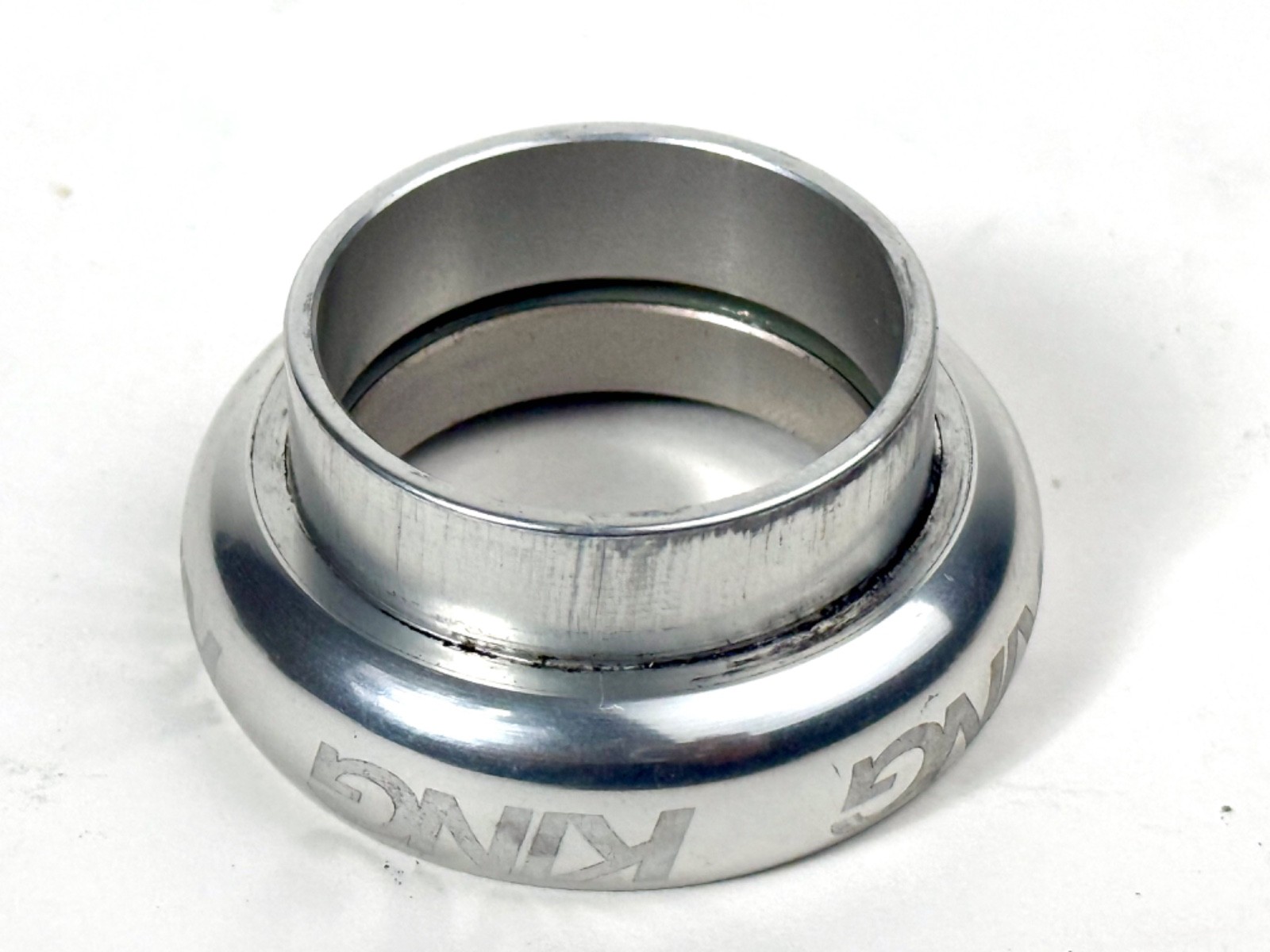 Vintage Chris King Headset 1-1/8" Sealed Bearing Threadless NoThreadset Silver