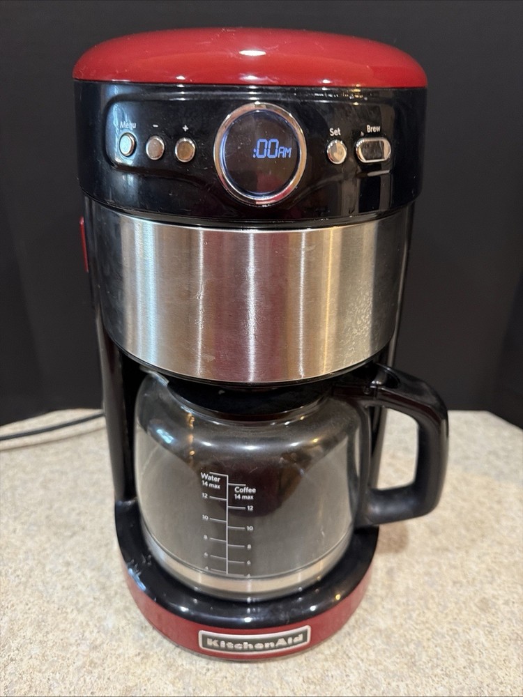 KitchenAid KCM1402ER Empire Red 14-Cup Programmable Coffee Maker-tested