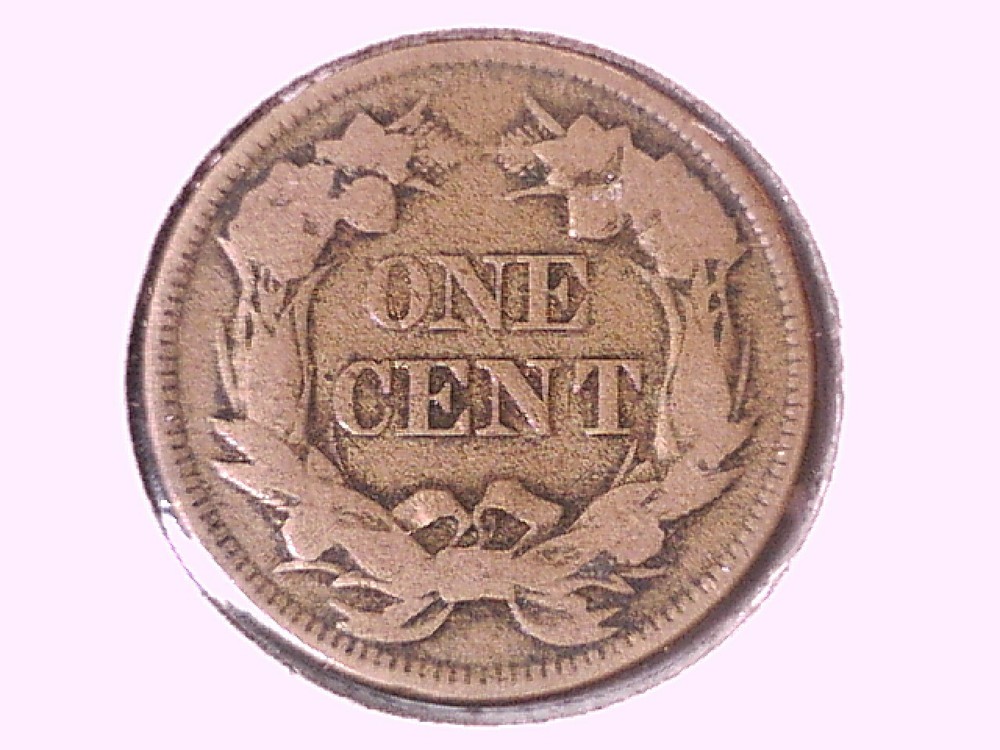 1857 Flying Eagle Cent Genuine Raw Ungraded 00401