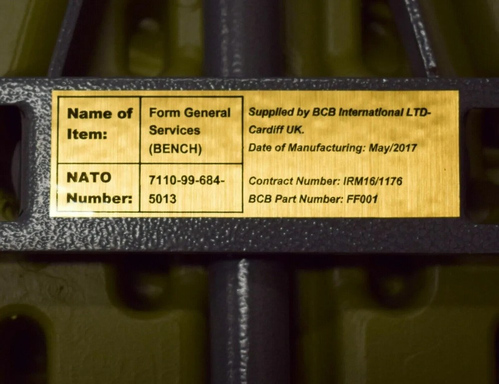 British Army - Military - MOD - Folding Bench Current Issue