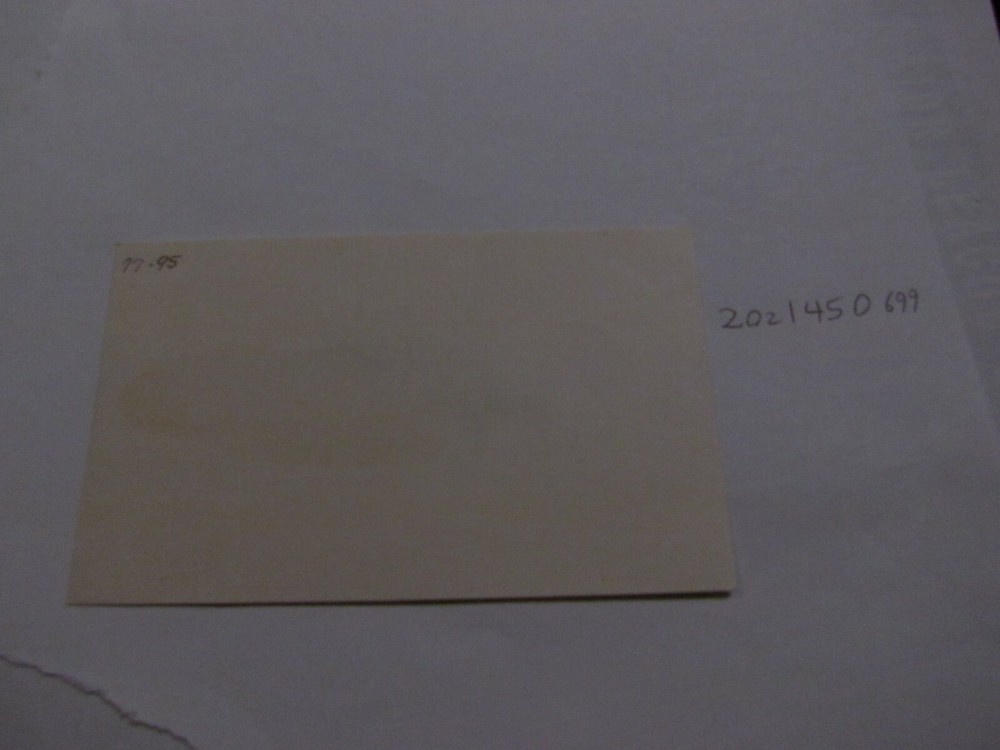 Randy Miller signed Index Card JSA AUCTION CERTIFIED